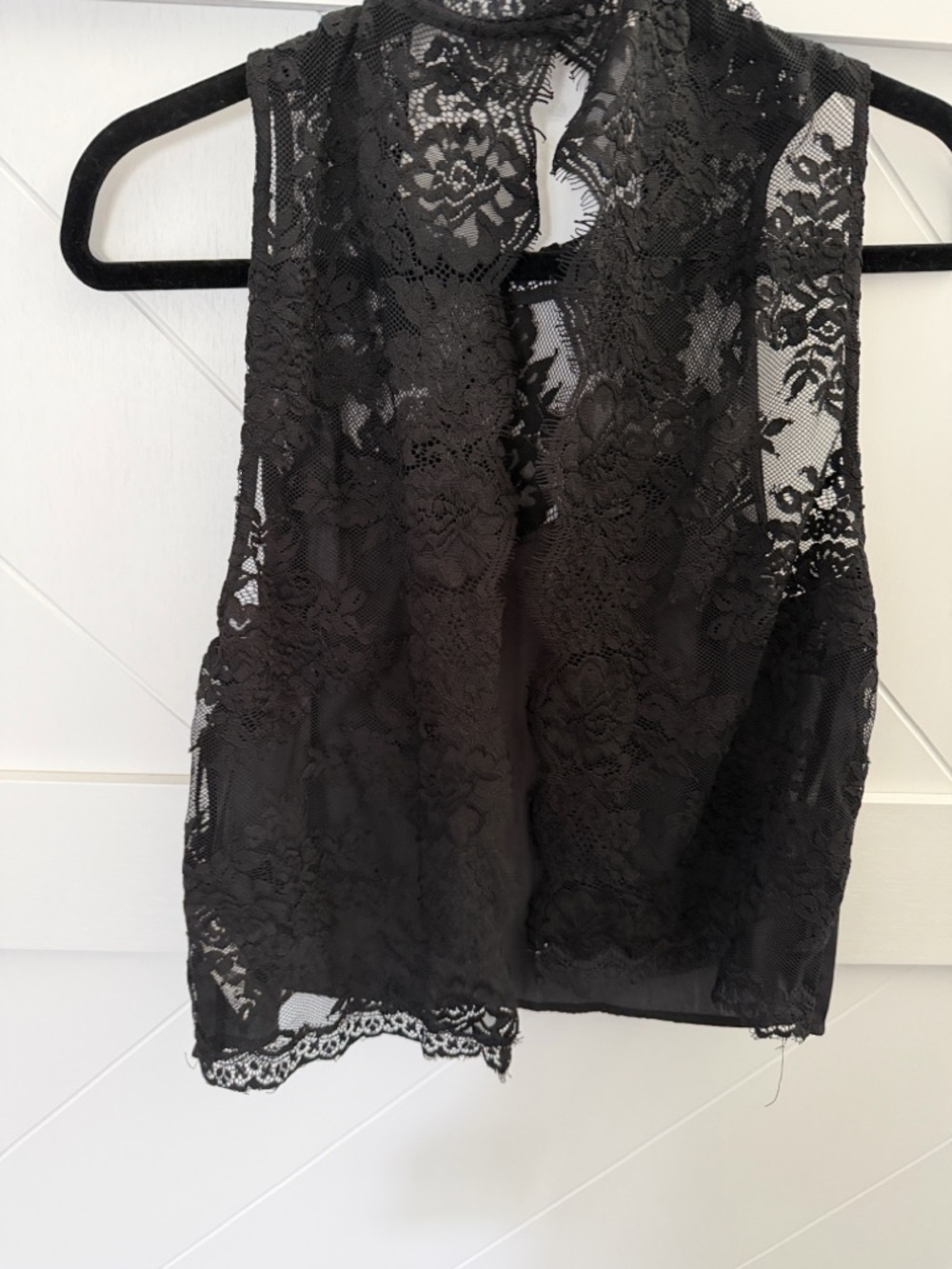 Free People Split Back Lace Top - Picture 4 of 4